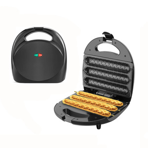 เครื่องทำฮอทดอกไฟฟ้า เครื่องย่างสองด้านแบบไม่ติดกระทะ มาตรฐานยุโรป 220V - Product Image 5