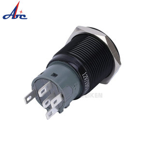 Harnais électrique pour voiture avec Led, interrupteur On/Off, 19mm, 12V, Orange, accessoire de SPORT momentané, alimentation électrique - Product Image 2