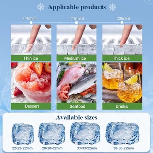 Máquina Comercial para Hacer Cubos de Hielo de 80 kg, 120 kg, 100 kg, 200 kg, 150 kg, 300 kg, 250 kg, 400 kg, 350 kg, 750 kg, 500 kg, 1000 kg, 800 kg, Producción Diaria - Product Image 5