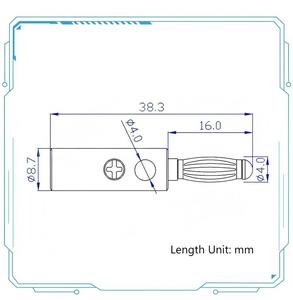 4 मिमी लालटेन केले प्लग, तांबा निकल-प्लाई नायलॉन टेस्ट एडाप्टर, सोल्डलेस स्पीकर एम्पलीफायर हॉर्न टर्मिनल - Product Image 6