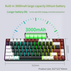 DK84 <span class=keywords><strong>tastiera</strong></span> meccanica Kit <span class=keywords><strong>Wireless</strong></span> Tri-mode RGB Hot-swap struttura <span class=keywords><strong>tastiera</strong></span> gioco fai da te Custom <span class=keywords><strong>Mini</strong></span> tastiere - Product Image 4