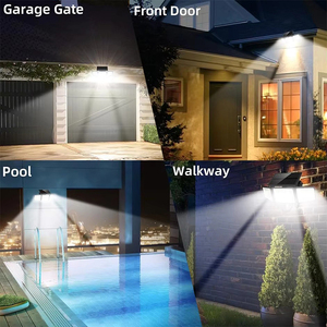 Năng lượng mặt trời mới cảm biến chuyển động đèn 302 <span class=keywords><strong>LED</strong></span> 3 đầu góc rộng lũ ánh sáng năng lượng mặt trời đèn tường cho vườn ngoài trời - Product Image 6