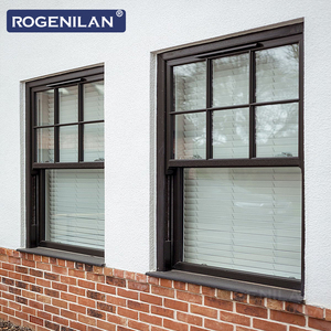 Ventanas de Aluminio con Doble Vidrio Aislante, Estilo Americano, Impermeables, con Rejilla, de Apertura Simple, Marca ROGENILAN - Product Image 2