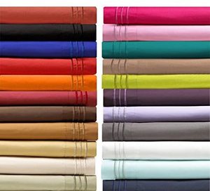 Usine <span class=keywords><strong>pas</strong></span> <span class=keywords><strong>cher</strong></span> 1800 fils compter 90GSM Twin taille microfibre draps ensemble pour textile à la maison couleur bleu Royal - Product Image 4