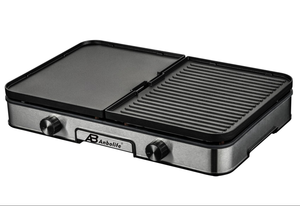 Grill électrique de table Anbolife de <span class=keywords><strong>grande</strong></span> <span class=keywords><strong>taille</strong></span>, multifonction, sans fumée, grill Teppanyaki, 2 brûleurs, <span class=keywords><strong>plancha</strong></span> grill plate - Product Image 2