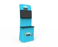 Support d'Affichage TV Publicitaire Portable pour Salon Professionnel