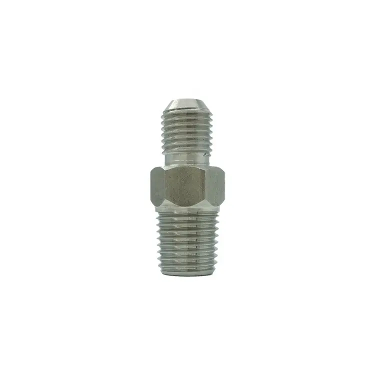 1/4 "Npt X 1/4" Jic Mannelijke Rvs Sae 37 Graden Flare-Twin Fitting