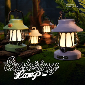 Lampe de camping LED d'extérieur - Design rétro en forme d'<span class=keywords><strong>escargot</strong></span>, recharge Type-C, lanterne d'ambiance portable pour tente - Product Image 4