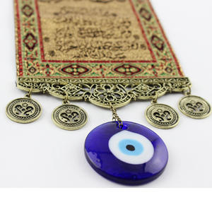 Jupe d'intérieur en verre, pendentif avec mauvais œil, 1 pièce, décoration religieux, chiffres à suspendre - Product Image 5