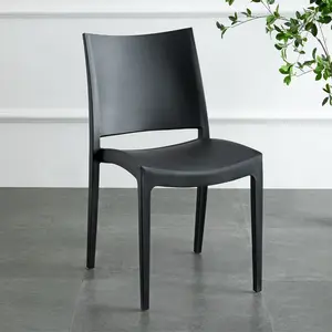 Cadeira de plástico com design moderno, cadeira de jantar de polipropileno