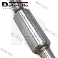 Tuyau intermédiaire d'échappement de performance avec résonateur pour Lexus IS250/IS300/IS350 2006-2011 tuyau d'échappement moyen en acier inoxydable