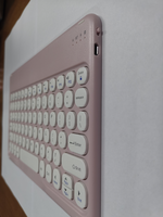 Casing Keyboard Ultra tipis dengan Keyboard nirkabel tombol elips Multimedia