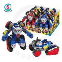 Jouet robot transformable 2-en-1 - Méca en véhicule/avion - Cadeau pour garçons et filles - Jouets bonbons