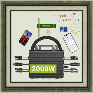 Zixi ZXMI-700-800-2T 230V กันน้ำ2000W ไมโครอินเวอร์เตอร์ AC กริดไท4 MPPT เอาต์พุตแบบเฟสเดียวประสิทธิภาพ96% ZXMI-700-8โดยตรง - Product Image 2