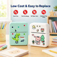 Imprimante thermique portable durable, imprimante sans encre intelligente mini pour étiquettes autocollantes et photos, parfaite pour la créativité des enfants.