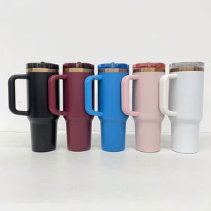 40oz Powder Coated Copper Plated Underneath Removable Flip Straw Stainless Steel Travel Coffee Tumblers <b>Mug</b> with Leakproof Lid - Product Image 3