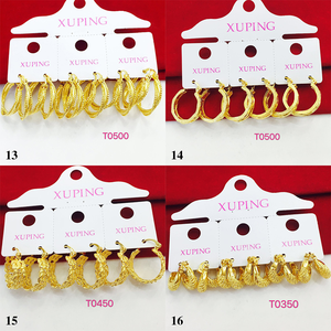 <span class=keywords><strong>Orecchini</strong></span> a Cerchio Piccoli XUPING all'Ingrosso, Placcati in Oro 14k 18K 24k, Stile Vintage per Spose - Product Image 3