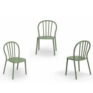 Fait dans la chaise latérale empilable en métal de style européen de Taïwan pour le mobilier extérieur en aluminium - Product Image 2