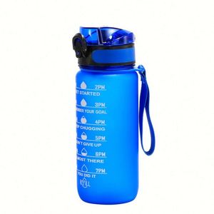 Bouteille d'eau de sport en plastique de 650 ml, sans BPA, écologique, avec paille, vente en gros - Product Image 1