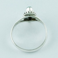 Belle bague en argent sterling 925 faite à la main avec pierre turquoise classique sertie clos, design Rava, pour mariage et fête, grossiste Inde