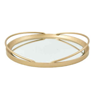Plateaux miroir ronds en <span class=keywords><strong>verre</strong></span> doré marron vintage <span class=keywords><strong>de</strong></span> luxe, motif moderne, <span class=keywords><strong>pour</strong></span> la maison, l'hôtel, la <span class=keywords><strong>table</strong></span>, le service <span class=keywords><strong>de</strong></span> vin et la vanité - Product Image 1
