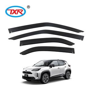 ที่บังฝนประตูรถยนต์สีดำ, ที่บังแดดกระจกบังแดดชิ้นส่วนตัวถังรถสำหรับ Toyota <span class=keywords><strong>Yaris</strong></span> CROSS <span class=keywords><strong>2022</strong></span> - Product Image 5