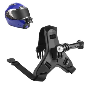 GoPro/ DJI/アクションカメラ用PULUZモーターサイクルヘルメットチンストラップマウント