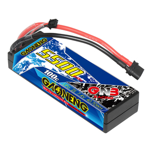 GNB GAONENG 5500MAH 2S 7.4V 100C 200C <b>Cabled</b> Hard case XT60 RC LiPo <b>Battery</b> RC Car Baot 1:10 1/10 Updated From 5000MAH 5200MAH - Product Image 1