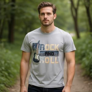 T-shirt unisexe 210GSM 100% coton, imprimé rock and roll, vêtements décontractés, t-shirt pour homme - Product Image 3