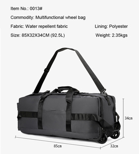 Expandable Water Resistant Polyester Large Capacity Folding Travel <b>Backpack</b> Multi Functional Luggage Shoulder Bag With card slot - Product Image 3