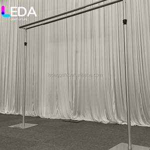 LEDA 12ftx12ft Heavy Duty Pipe and Drape Frame Kit Adjustable Pipe and Drape <b>Backdrop</b> <b>Stand</b> - Product Image 6