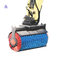 Balai pour excavatrice pour l'asphalte - Gardez vos surfaces en asphalte propres avec cet accessoire spécialement conçu, parfait pour le balayage
