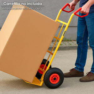 Warehouse Trolley <b>Wheel</b> / Sacks Pneumatic with <b>plastic</b> rim 20 mm. - Product Image 4