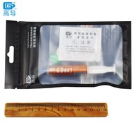 2 pièces Poids net 7 grammes Gris GD007 Pâte de graisse conductrice thermique Composé de dissipateur de chaleur Plâtre en silicone pour emballage de sac CPU
