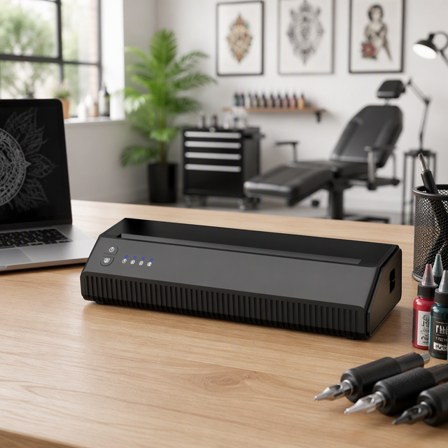 Wholesale Portable A4  Wireless USB Thermal Tattoo Stencil Transfer Copier Printer Equipment P8008 for Tattoo Artist