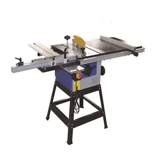 Hot sale woodworking wood panel precision sliding circular table cutting saw tilt 45 degree rip blade sawing machine