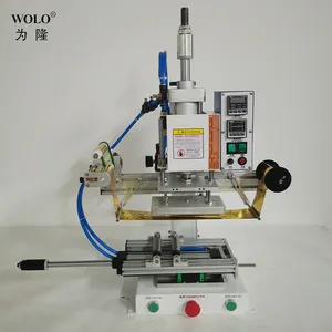 ماكينة الضغط عالية الحجم المخصصة لنقش الشعار، ماكينة طباعة رقائق الذهب الساخن لزجاجات تعبئة مستحضرات التجميل الاسطوانية