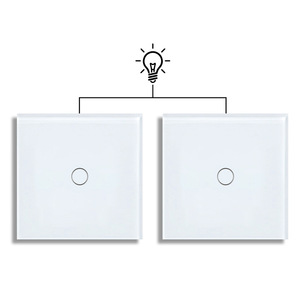 สวิตช์ติดผนังแบบสัมผัส 2 ทาง 1 ช่อง 60x60 มม. มาตรฐานยุโรป ตัวนำทองแดง IP20 - Product Image 3