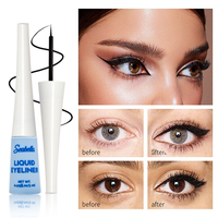 Vente en gros d'eye-liner liquide ultra-fin à séchage rapide maquillage imperméable à l'eau anti-taches cosmétiques de marque privée pour les yeux