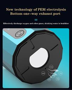 Bouteille Générateur d'Eau Hydrogénée Portable 6000ppb Haute Concentration Technologie SPE PEM pour Voyage en Extérieur Cadeau - Product Image 5