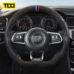 พวงมาลัยแต่ง TDD สำหรับรถยนต์ Volkswagen ปี 2012-2019 รุ่น Golf R-Line GTI GTS GLI Mk7 Mk6 GTD GTE R CC Polo - Product Image 5
