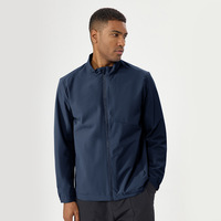 Erkekler suya dayanıklı ceket Slim Fit iş rahat günlük giyim rüzgar geçirmez dayanıklı erkek ceket