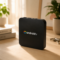 Boîtier TV Android 14 Zx8 4K Quad Core WiFi 802.11n 2.4G 5GHz, Lecteur Multimédia Réseau Ethernet 100 Mbps