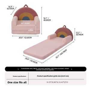 Petit canapé pliable arc-en-ciel, canapé-lit compressé sous vide, <span class=keywords><strong>siège</strong></span> tatami pour coin lecture - Product Image 6