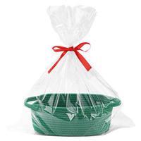 Petit panier de rangement en corde de coton tissée en forme de cœur, écologique, durable, panier cadeau mignon pour l'organisation et la décoration