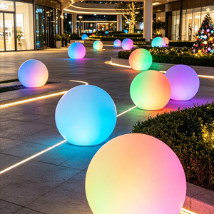 Lámpara LED de Globo para Exteriores, Impermeable y con Cambio de Color, Lámpara de Jardín para Patio/Pasillo, Iluminación de Paisaje - Product Image 2