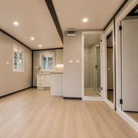 Maison modulaire préfabriquée économique et écologique de 20 pieds ou 40 pieds, extensible, avec salle de bain, pour complexe écologique