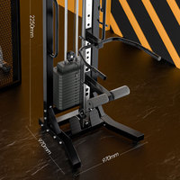 Équipement de gymnastique Câble unique réglable Entraîneur fonctionnel pour squats d'oiseaux Rack pour planeur d'oiseaux Rack pour squats Équipement de gymnastique Rack pour squats