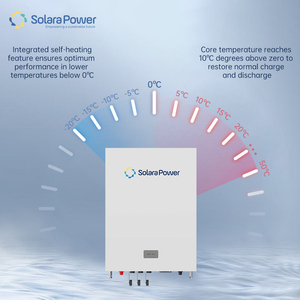 Solara Power 5.12KWh 48V 100Ah LiFePO4 Split Power Wall-Mounted Lithium <b>Battery</b> 5-10kW Output Hybrid Grid Support Smart BMS IP65 - Product Image 4