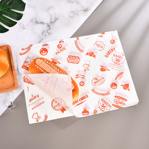Sandwich <b>Wrapping</b> <b>Paper</b> Cut To Size Oil Proof Packaging For Sandwich Hamburger Rice Ball Disposable Household Use - Product Image 2
